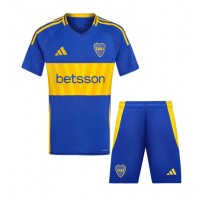 Echipament fotbal Boca Juniors Tricou Acasa 2024-25 pentru copii maneca scurta (+ Pantaloni scurti)